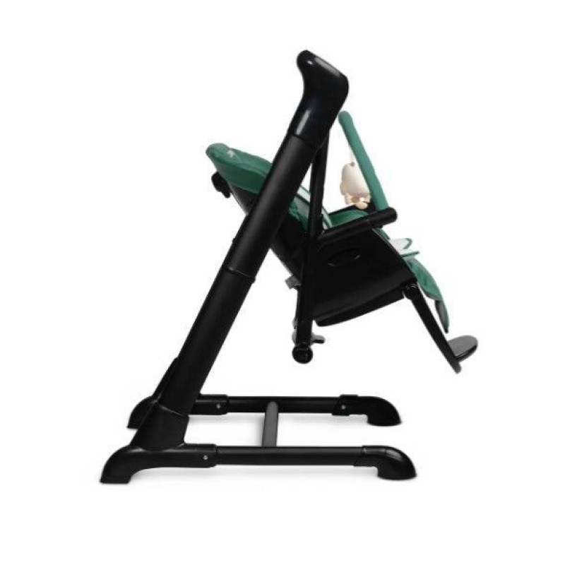 Стільчик для годування + качель 2 в 1 Caretero Indigo Black Green