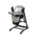 Стільчик для годування + качель 2 в 1 Caretero Indigo Black Grey