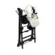 Стільчик для годування + качель 2 в 1 Caretero Indigo Black Grey