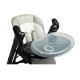 Стільчик для годування + качель 2 в 1 Caretero Indigo Black Grey