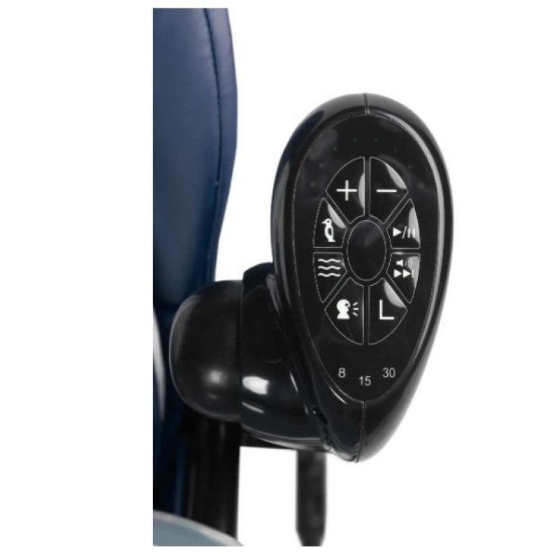 Стільчик для годування + качель 2 в 1 Caretero Indigo Black Navy