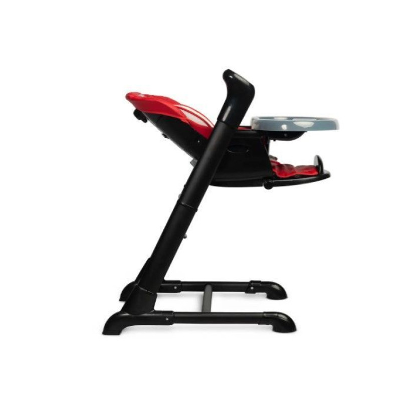 Стільчик для годування + качель 2 в 1 Caretero Indigo Black Wine