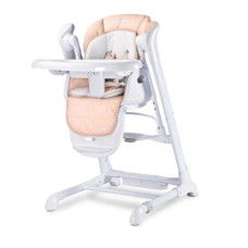Стільчик для годування + качель 2 в 1 Caretero Indigo Powder Pink