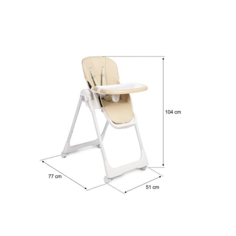 Стільчик для годування Caretero Megalo Beige