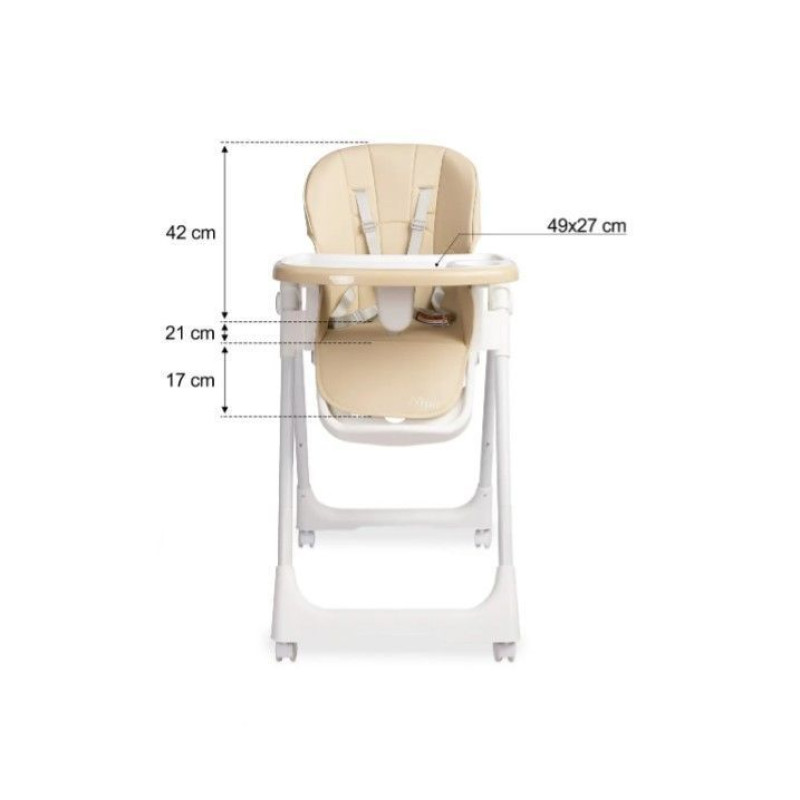 Стільчик для годування Caretero Megalo Beige