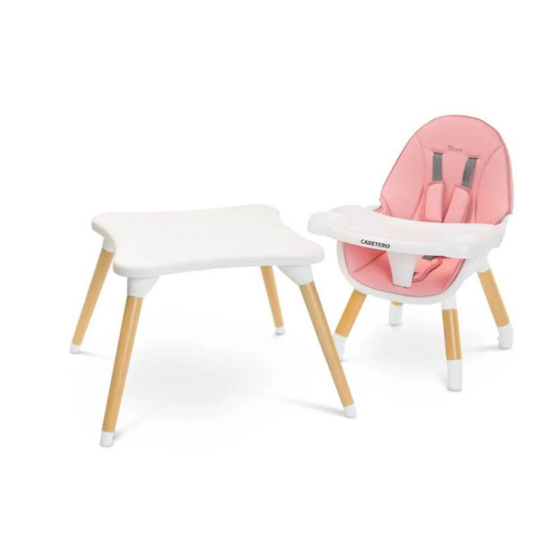 Стільчик для годування Caretero Tuva Pink