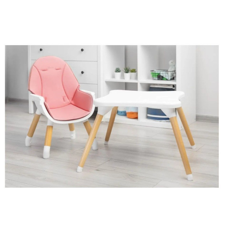 Стільчик для годування Caretero Tuva Pink