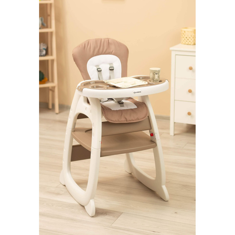 Стільчик трансформер для годування Caretero Homee Brown