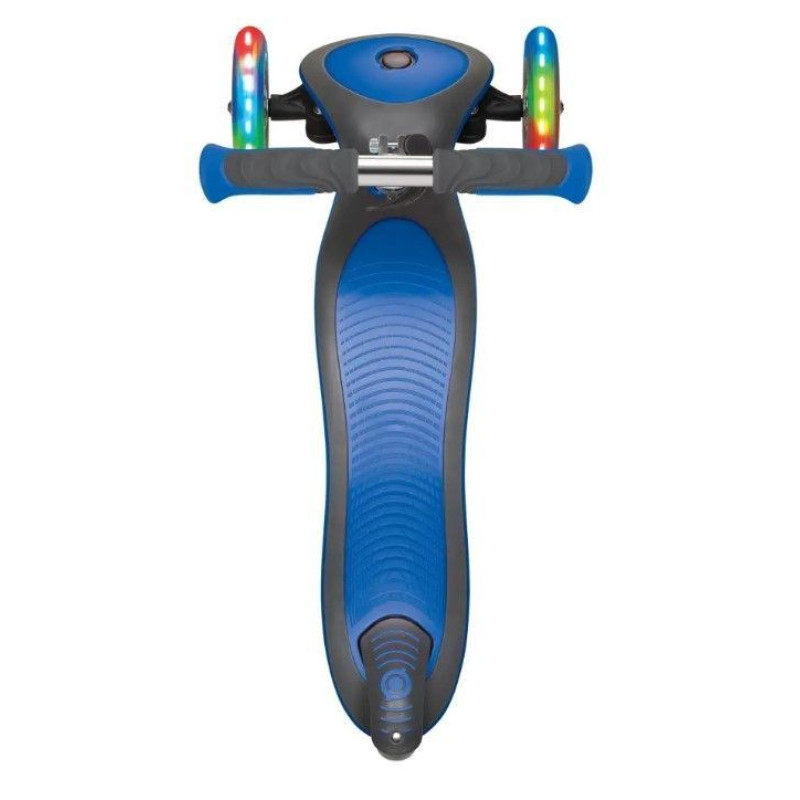 Самокат GLOBBER серії ELITE DELUXE синій, колеса з підсвіткою, 50кг, 3+, 3 колеса