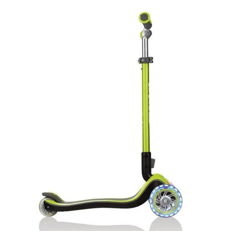 Самокат GLOBBER серії ELITE PRIME, зелений, колеса з підсвіткою, до 50кг, 3+, 3 колеса