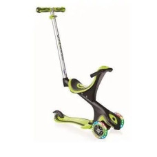 Самокат GLOBBER серії EVO COMFORT LIGHTS 5 в 1 зелений, колеса що світяться, до 20/50кг, 1+