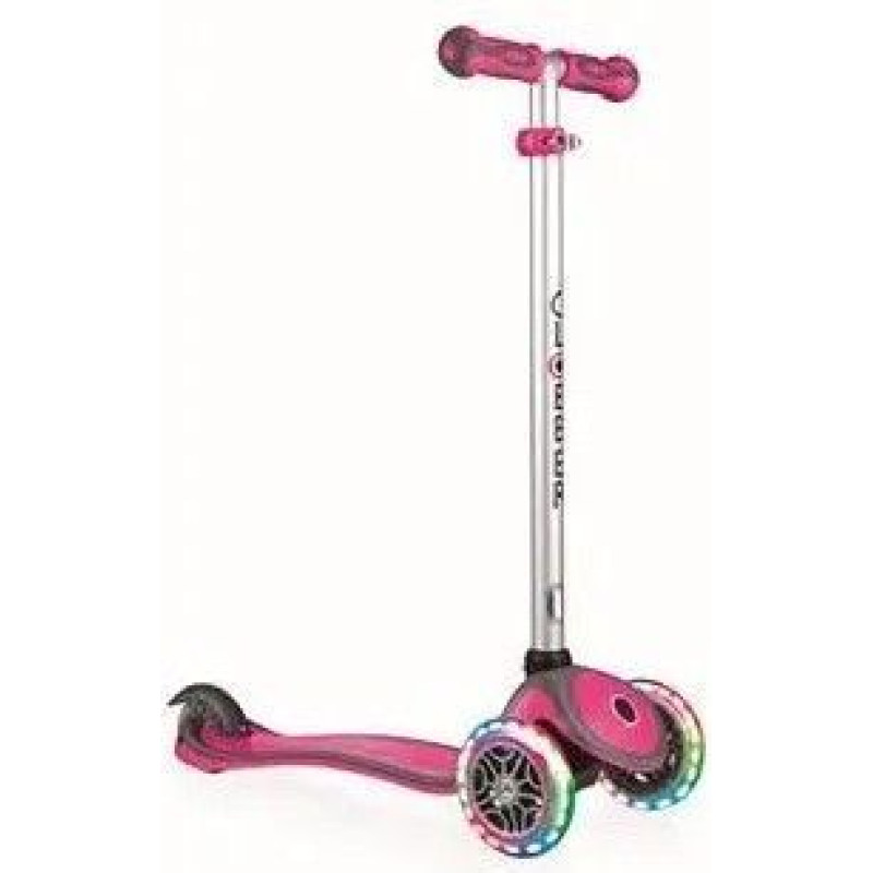 Самокат GLOBBER серії EVO COMFORT LIGHTS 5 в 1 рожевий, колеса що світяться, до 20/50кг, 1+
