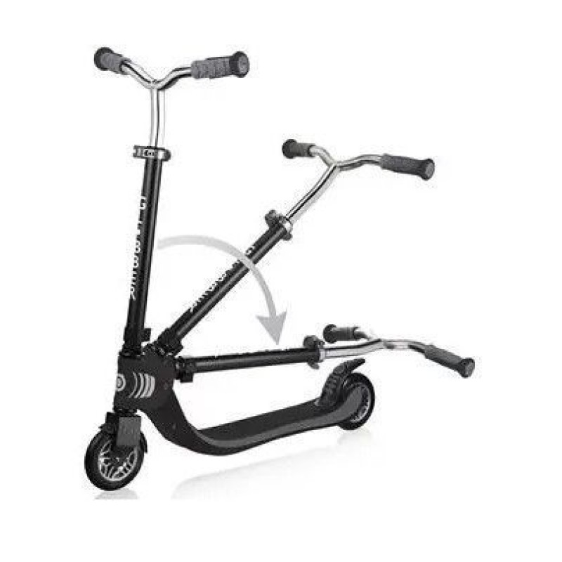 Самокат GLOBBER серії FLOW FOLDABLE 125, чорно-сірий, до 100кг, 6+, 2 колеса