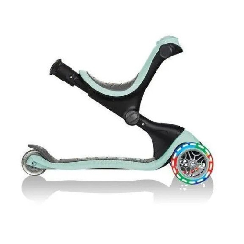 Самокат GLOBBER серії GO UP DELUXE LIGHTS 5в1 м'ятний, колеса світяться 20/50кг