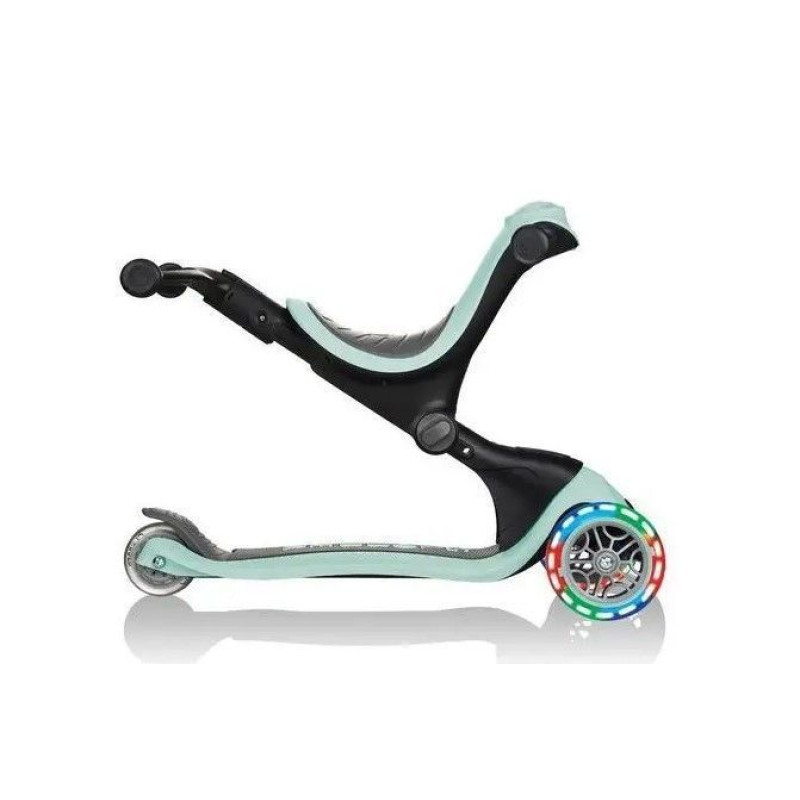 Самокат GLOBBER серії GO UP DELUXE LIGHTS 5в1 м'ятний, колеса світяться 20/50кг