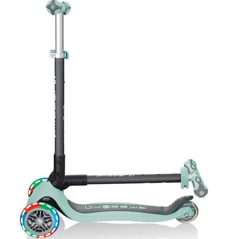 Самокат GLOBBER серії GO UP DELUXE LIGHTS 5в1 м'ятний, колеса світяться 20/50кг