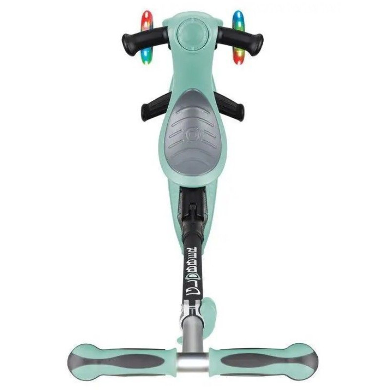 Самокат GLOBBER серії GO UP DELUXE LIGHTS 5в1 м'ятний, колеса світяться 20/50кг