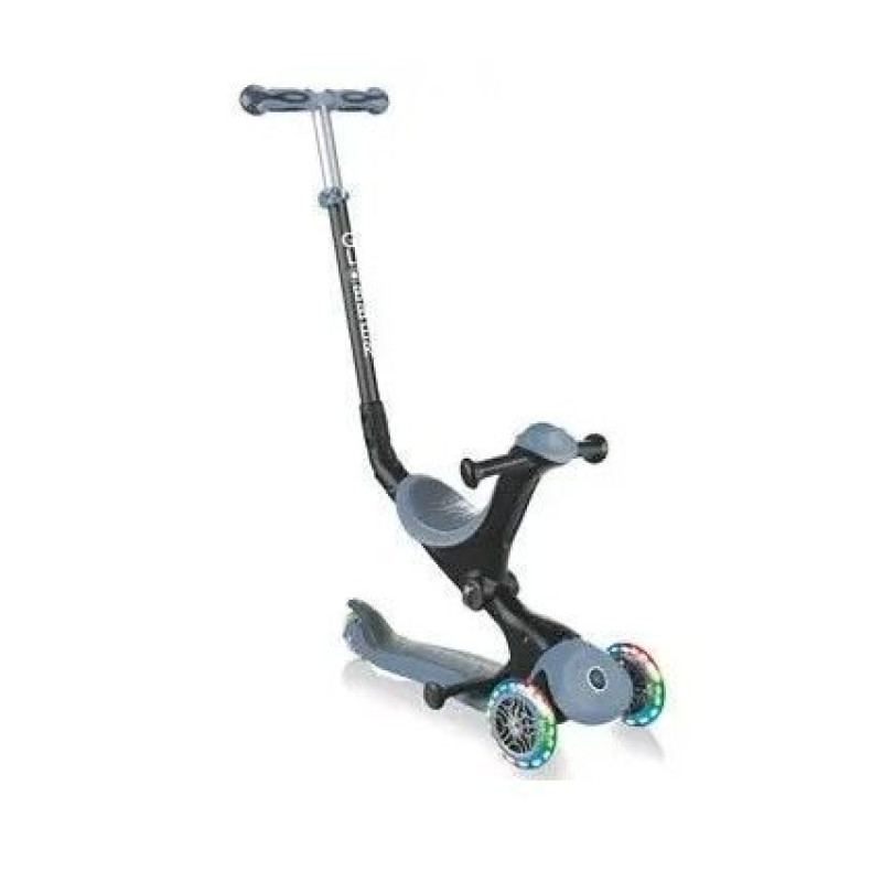 Самокат GLOBBER серії GO UP DELUXE LIGHTS 5в1 попелясто-блакитний, колеса світяться 20/50кг