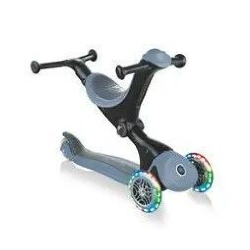 Самокат GLOBBER серії GO UP DELUXE LIGHTS 5в1 попелясто-блакитний, колеса світяться 20/50кг