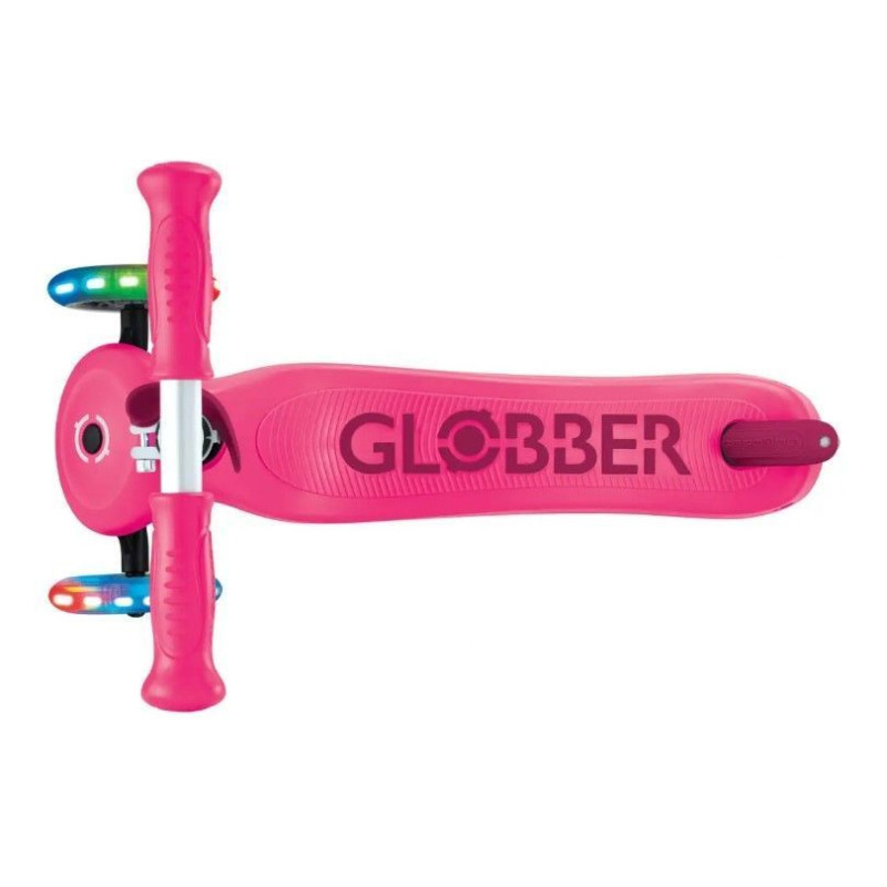 Самокат GLOBBER серії GO UP SPORTY пурпурно-рожевий, до 20/50кг 1+, колеса що світяться