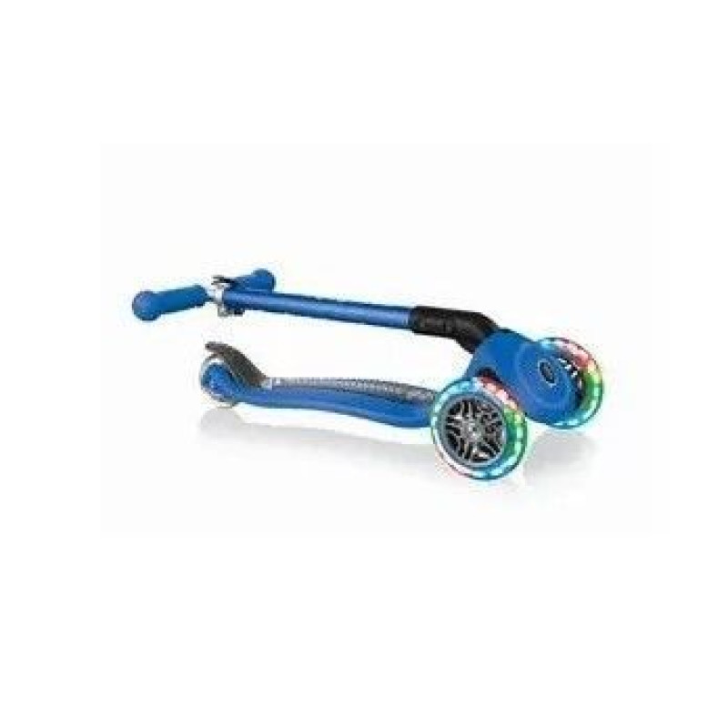 Самокат GLOBBER серії PRIMO FOLDABLE FANTASY LIGHTS, синій перегони, до 50кг, 3+, 3 колеса