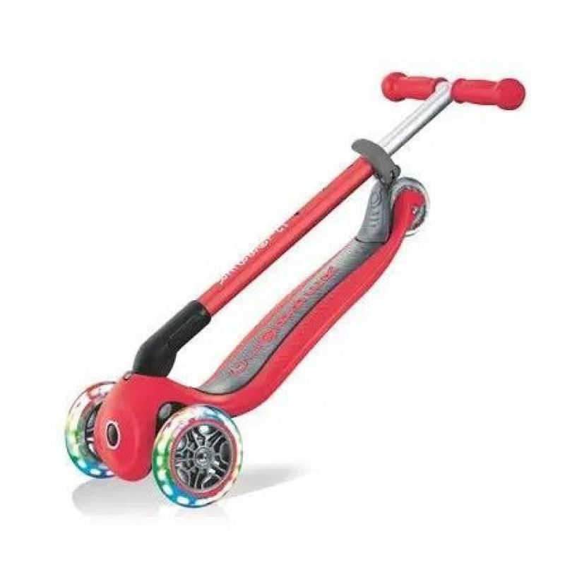 Самокат GLOBBER серії PRIMO FOLDABLE LIGHTS, червоний, колеса з підсвіткою, до 50кг, 3+