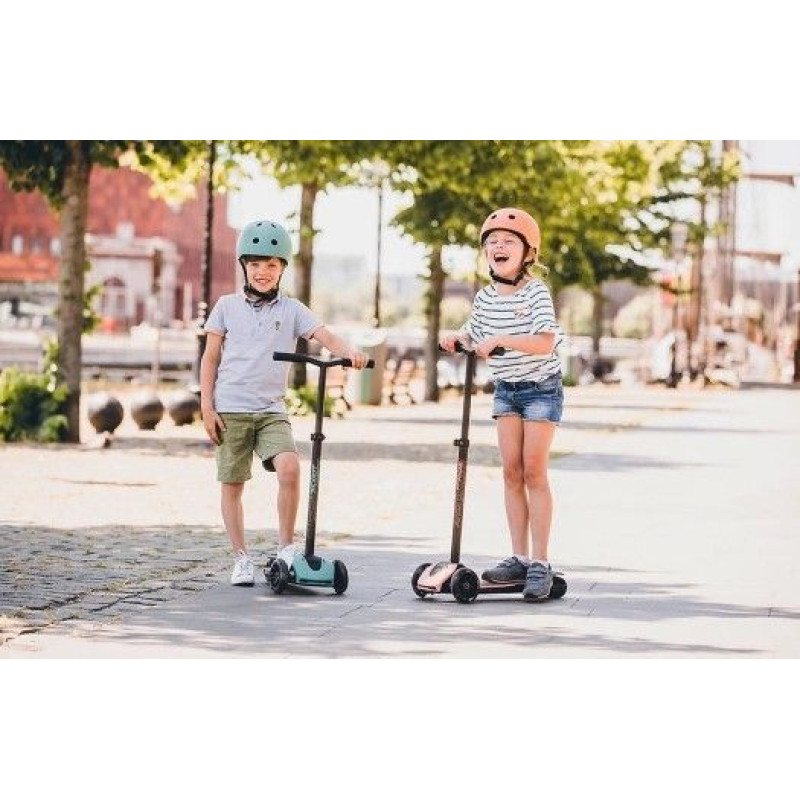 Самокат Scoot and Ride серії Highwaykick-5 з колесами що світяться персик, 5+ до 80кг