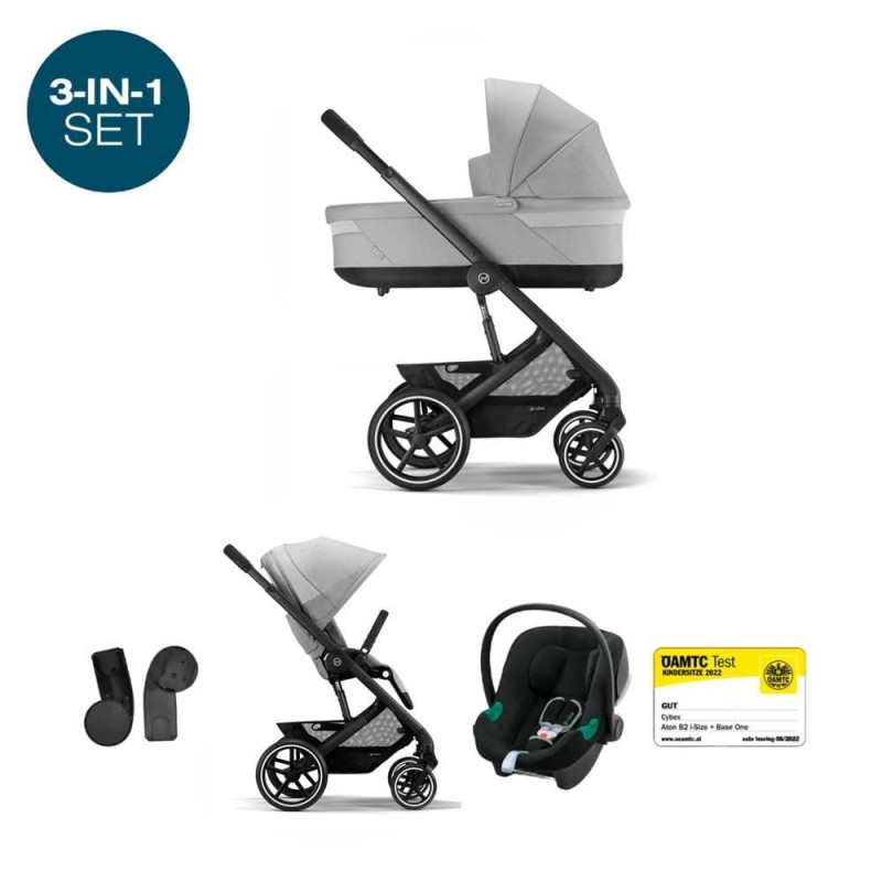 Коляска Cybex Balios S 3 в1 BLK Stone grey