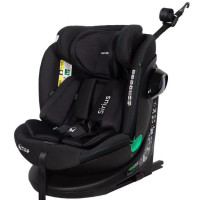 Автокрісло CARRELLO Sirius CRL-8808 Absolute Black i-Size 40-150см ISOFIX, поворот /1/