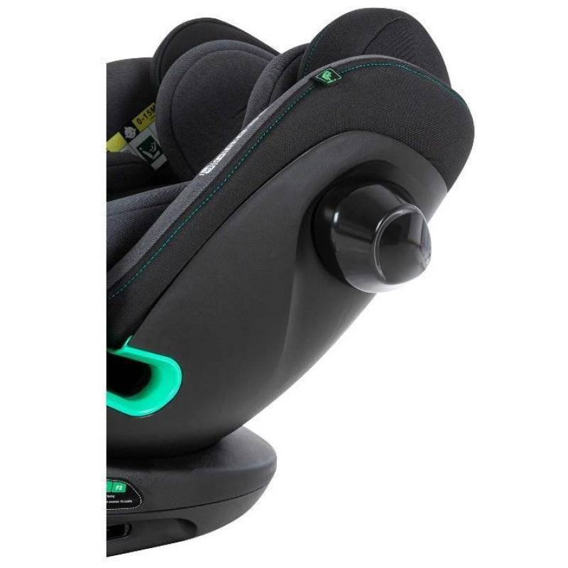 Автокрісло CARRELLO Sirius CRL-8808 Absolute Black i-Size 40-150см ISOFIX, поворот /1/