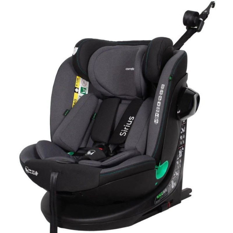 Автокрісло CARRELLO Sirius CRL-8808 Harbor Grey i-Size 40-150см ISOFIX, поворот /1/
