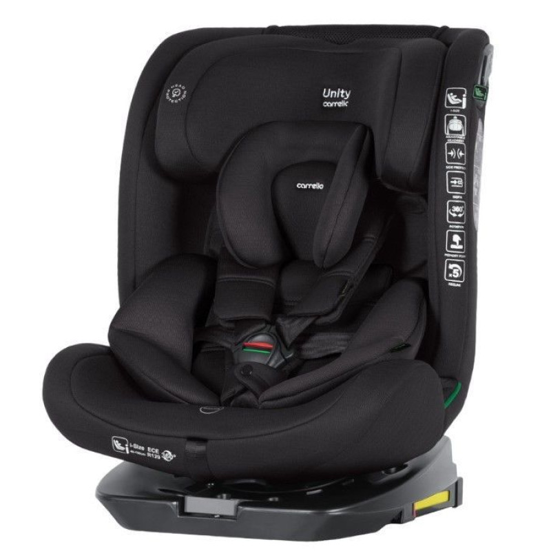 Автокрісло CARRELLO Unity CRL-17010 Totality Black i-Size 40-150см ISOFIX, поворот /1/