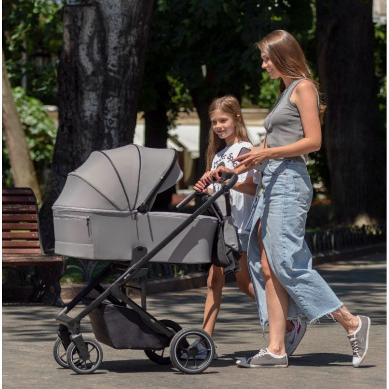 Коляска універсальна CARRELLO Alfa CRL-6507 (2in1) Midnight Black /1/