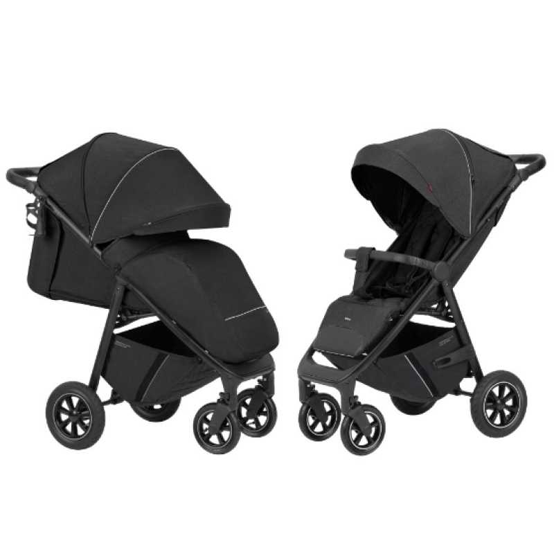 Прогулянкова коляска CARRELLO Bravo CRL-5512 Pure Black NF /1/