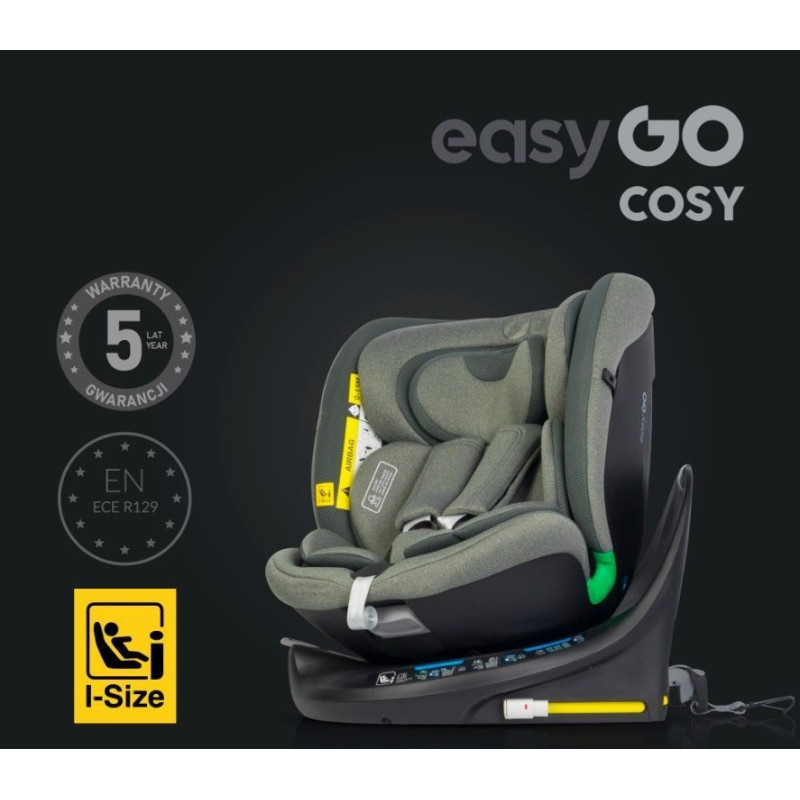 Автокрісло EasyGo Cosy izofix 0-36 Greener