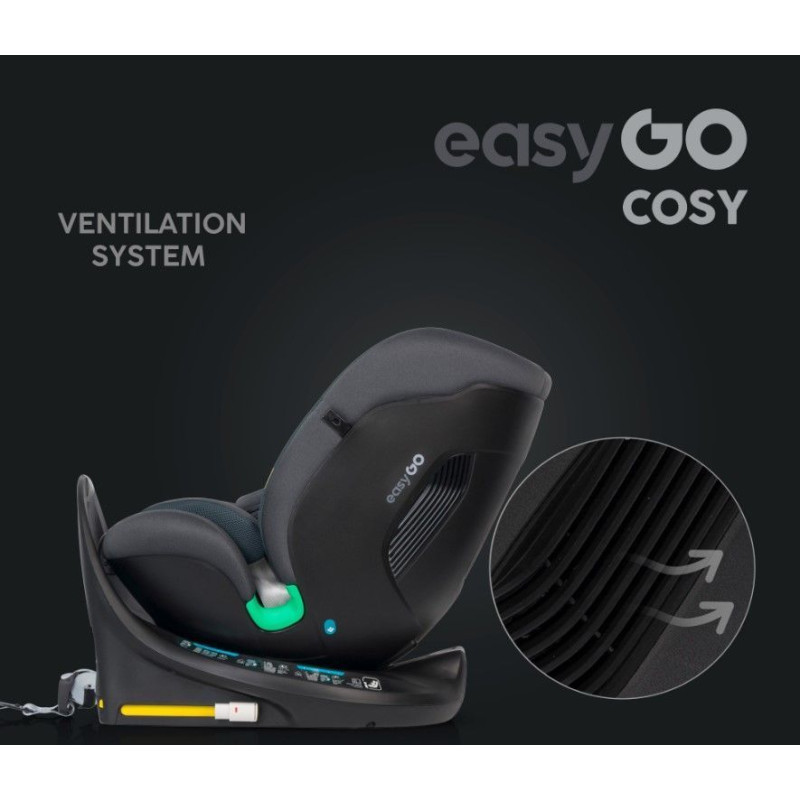 Автокрісло EasyGo Cosy izofix 0-36 Granito