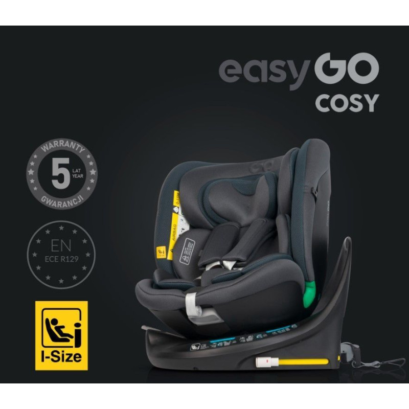 Автокрісло EasyGo Cosy izofix 0-36 Granito