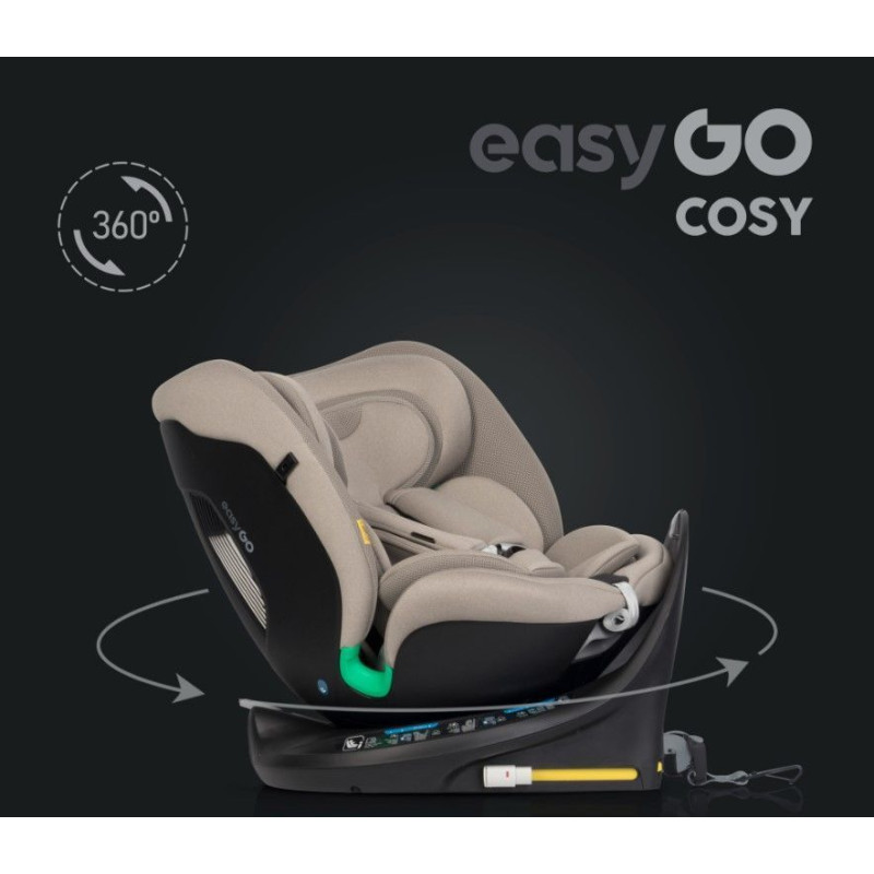 Автокрісло EasyGo Cosy izofix 0-36 Taupe