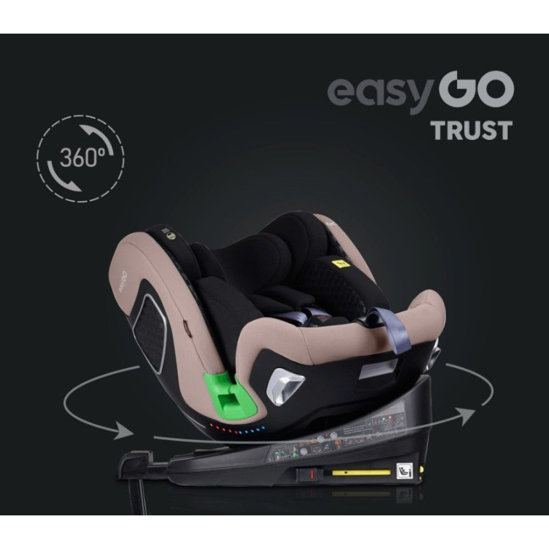 Автокрісло EasyGo Trust 0-25 ізофікс Taupe