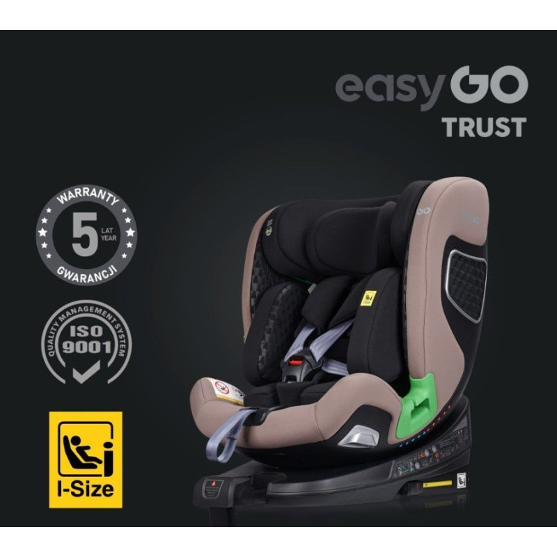 Автокрісло EasyGo Trust 0-25 ізофікс Taupe