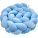 Бампер - косичка Twins 3-х прядна 120 см 2020-K3-120-04, blue, голубий