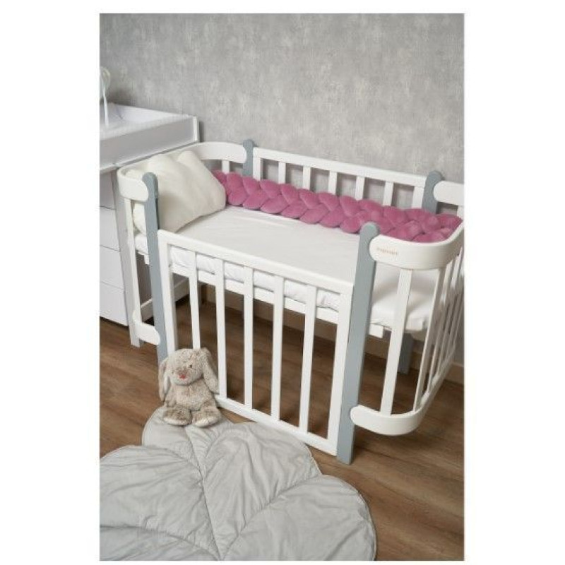 Бампер - косичка Twins 3-х прядна 120 см 2020-K3-120-23, purpur, рожевий дим