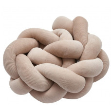 Бампер - косичка Twins 3-х прядна 120 см Ego 2020-K3-120E-02, beige, бежевий
