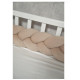 Бампер - косичка Twins 3-х прядна 120 см Ego 2020-K3-120E-02, beige, бежевий