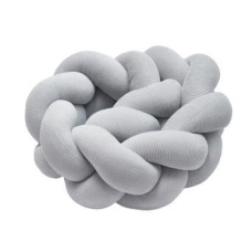 Бампер - косичка Twins 3-х прядна 120 см Ego 2020-K3-120E-10, grey, сірий