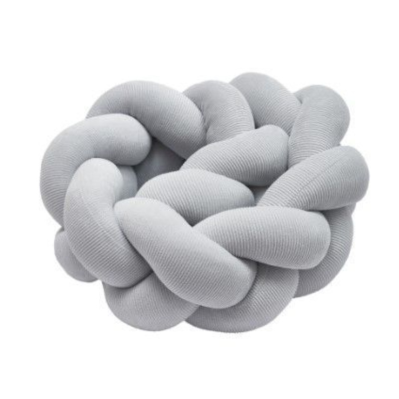 Бампер - косичка Twins 3-х прядна 120 см Ego 2020-K3-120E-10, grey, сірий