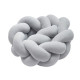 Бампер - косичка Twins 3-х прядна 120 см Ego 2020-K3-120E-10, grey, сірий