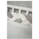 Бампер - косичка Twins 3-х прядна 120 см Pastel 2020-K3-120P-10, grey, сірий