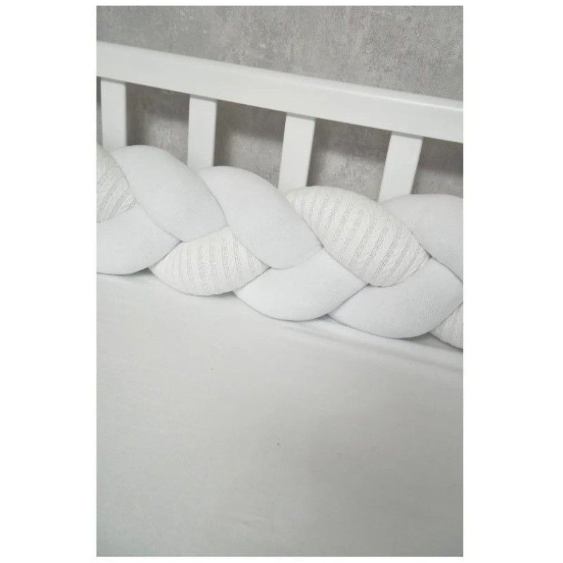 Бампер - косичка Twins 3-х прядна 150 см 2020-K3-150-04, blue, блакитний