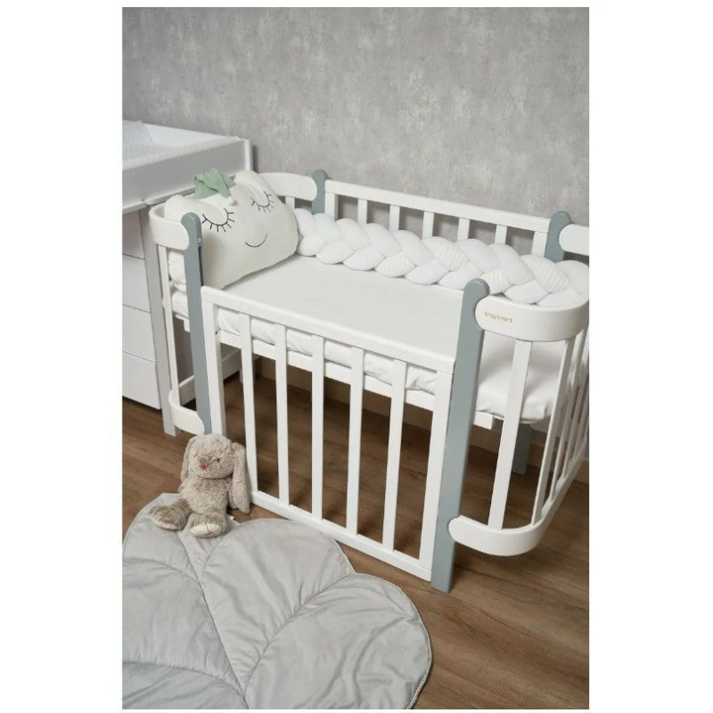 Бампер - косичка Twins 3-х прядна 220 см 2020-K3-220-014, mint, м